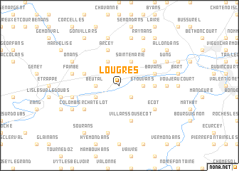 map of Lougres