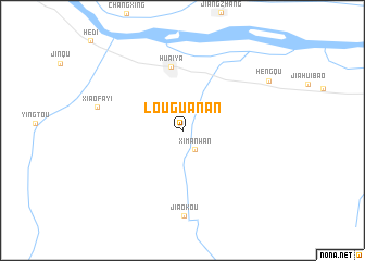 map of Louguan\