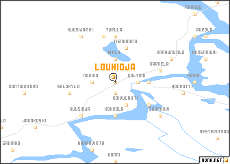 map of Louhioja