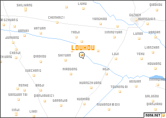 map of Louhou
