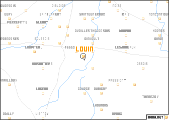 map of Louin