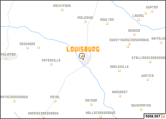 map of Louisburg