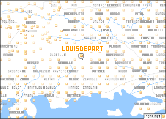 map of Louis Départ