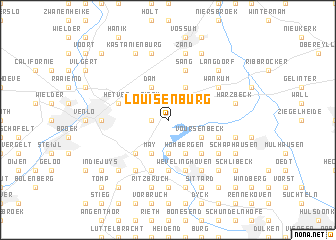 map of Louisenburg