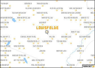 map of Louisfelde