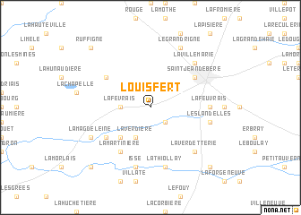 map of Louisfert