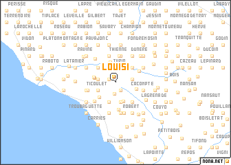 map of Louisi