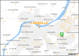 map of Louisville