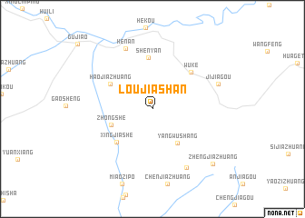 map of Loujiashan