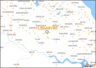 map of Loujiayan