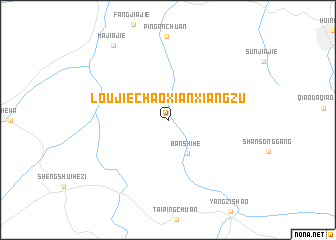 map of Loujiechaoxianxiangzu