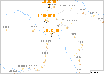 map of Loukana