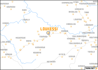 map of Loukéssi