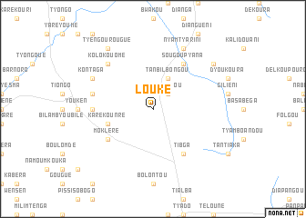 map of Louké