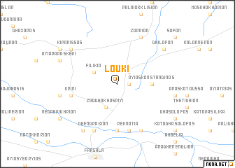 map of Loúki