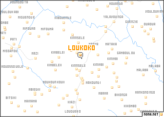 map of Loukoko