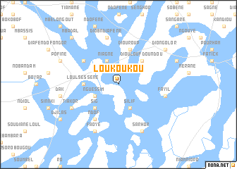 map of Loukoukou