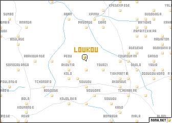 map of Loukou