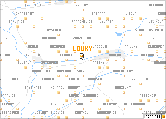 map of Louky