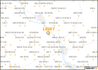 map of Louky