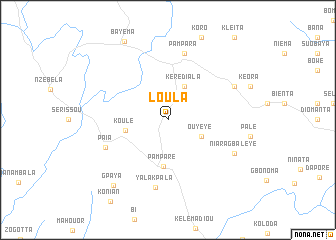 map of Loula