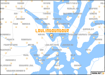 map of Louli Ndoundour