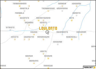 map of Loulonto