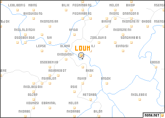 map of Loum