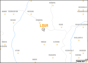 map of Loum