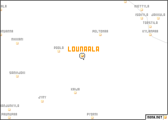 map of Lounaala