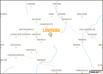 map of Loungou