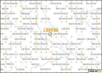 map of Lounou