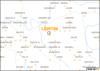 map of Lountou