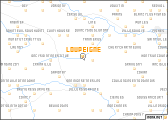 map of Loupeigne