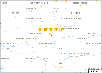 map of Loupfougères