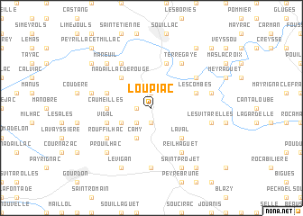 map of Loupiac