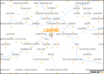 map of Loupiac