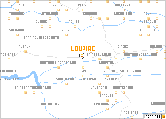 map of Loupiac