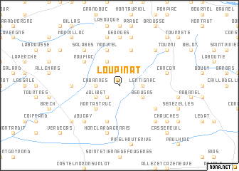 map of Loupinat