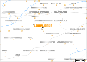 map of Louplande