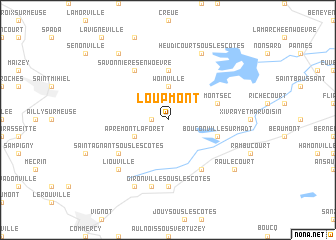 map of Loupmont