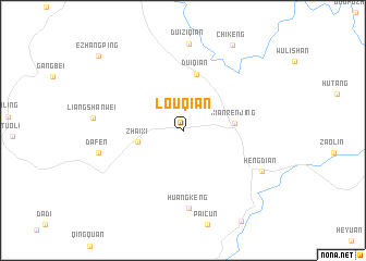 map of Louqian