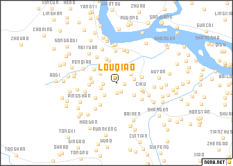map of Louqiao