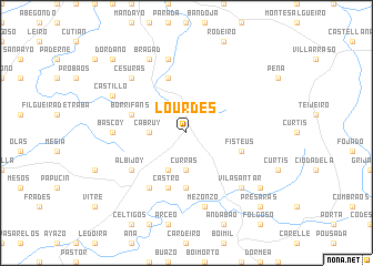 Lourdes (Spain) map - nona.net