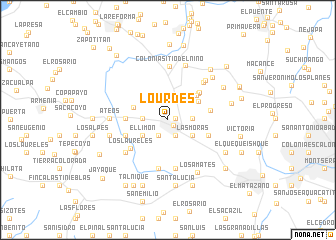 Lourdes (El Salvador) map - nona.net