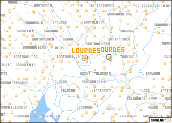 map of Lourdes