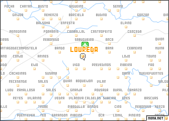 map of Loureda