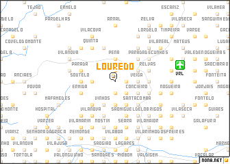 map of Louredo