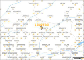 map of Louredo