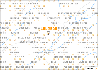 map of Louredo